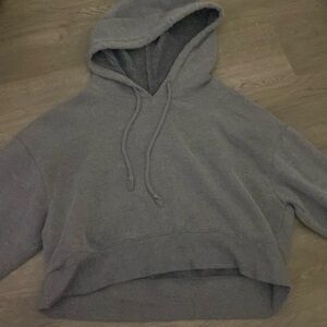 Target gray cropped hoodie size small